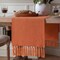 Burnt Orange Fall Table Runners (Classic Burlap/Harvest Pumpkin) 13x72 Inch